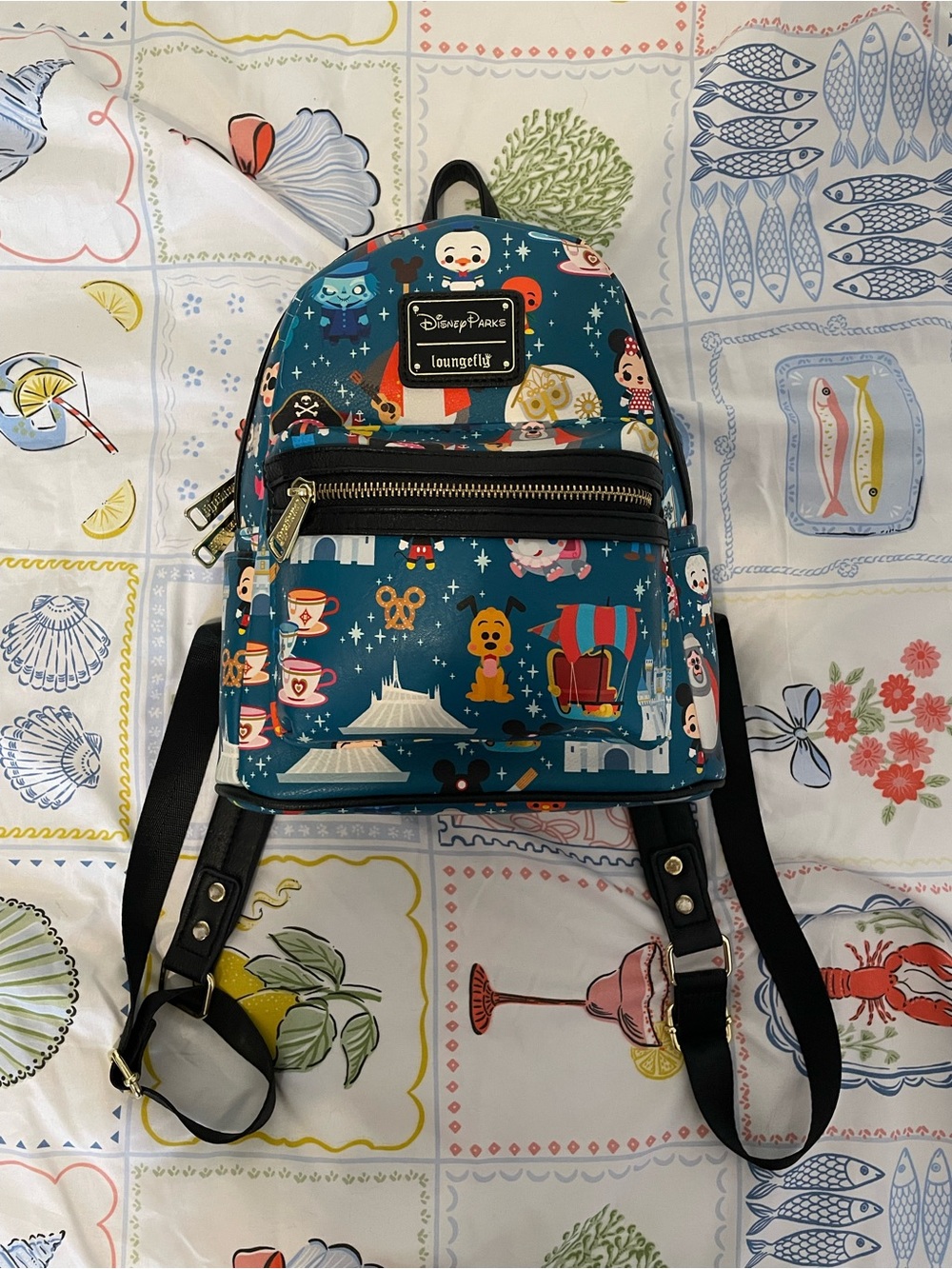 Loungefly Disney Parks Magic Kingdom Park Icons And Attractions Mini Backpack